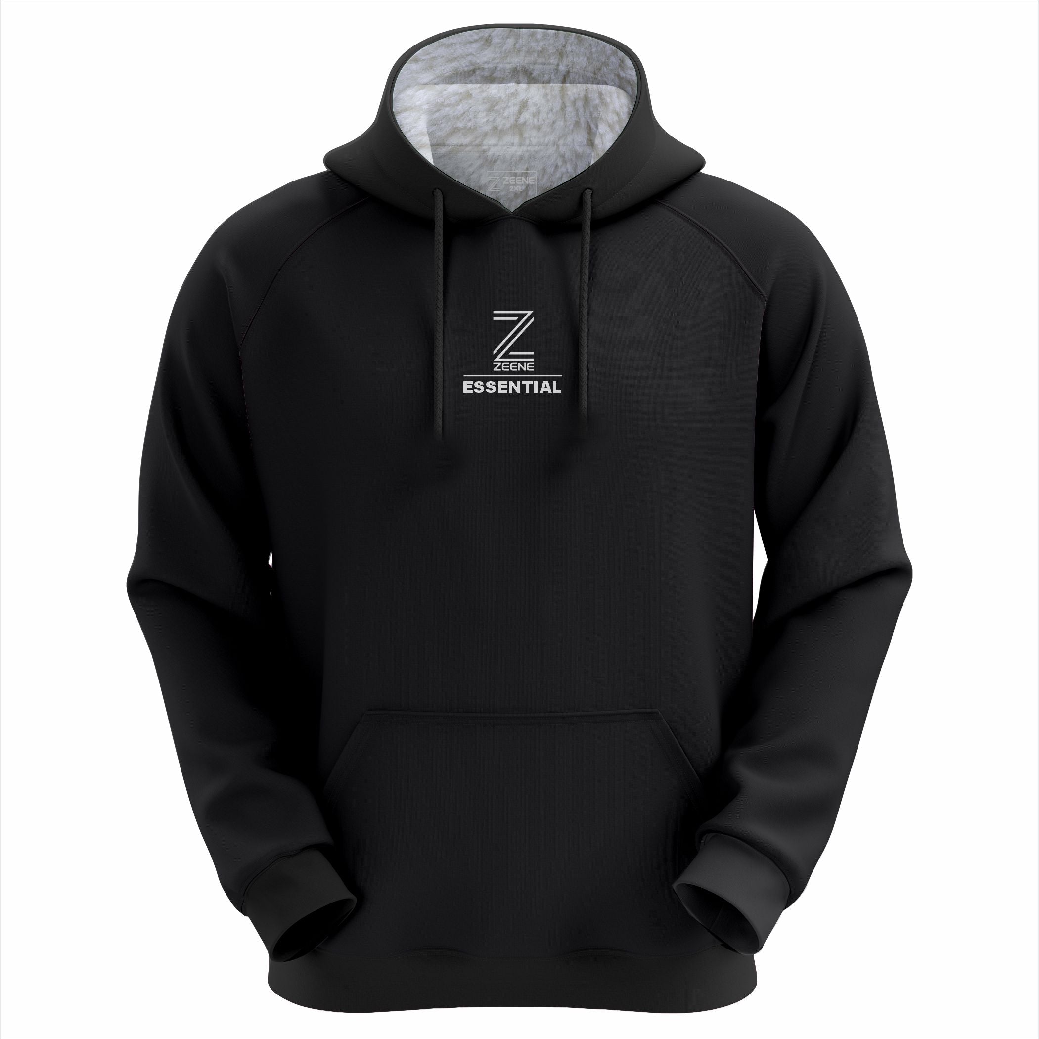 Zeene Essential Premium Hoodie | Jet Black
