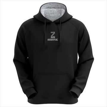 Zeene Essential Premium Hoodie | Jet Black