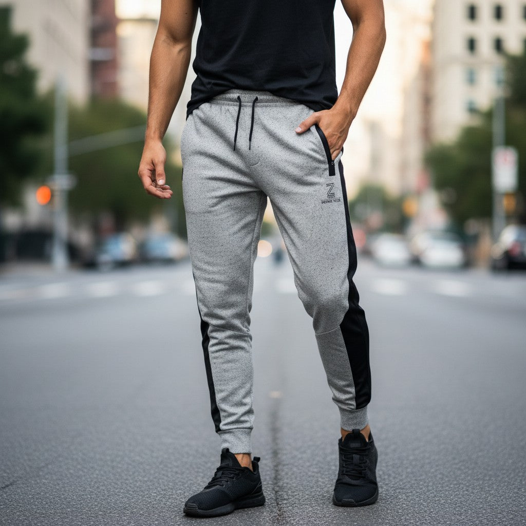 Zeene Power Flex Black Joggers